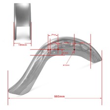 6" Erweitert Heckfender Kotflügel für Harley Softail Heritage Fatboy FLSTC 86-17