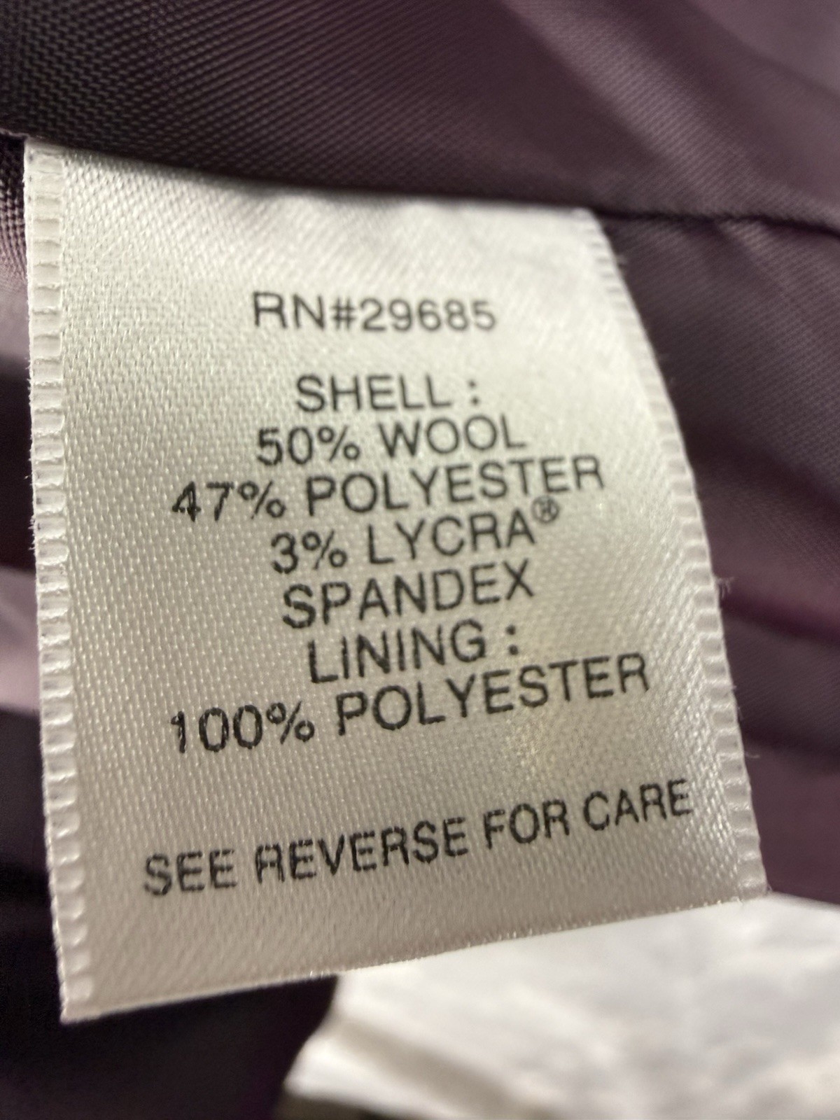 Pendleton Purple Wool/Polyester Blazer Size 14 Pe… - image 7