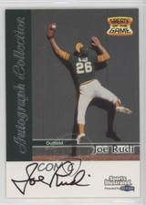 1999 Fleer Sports Illustrated Greats of the Game Auto Joe Rudi Auto 7xr