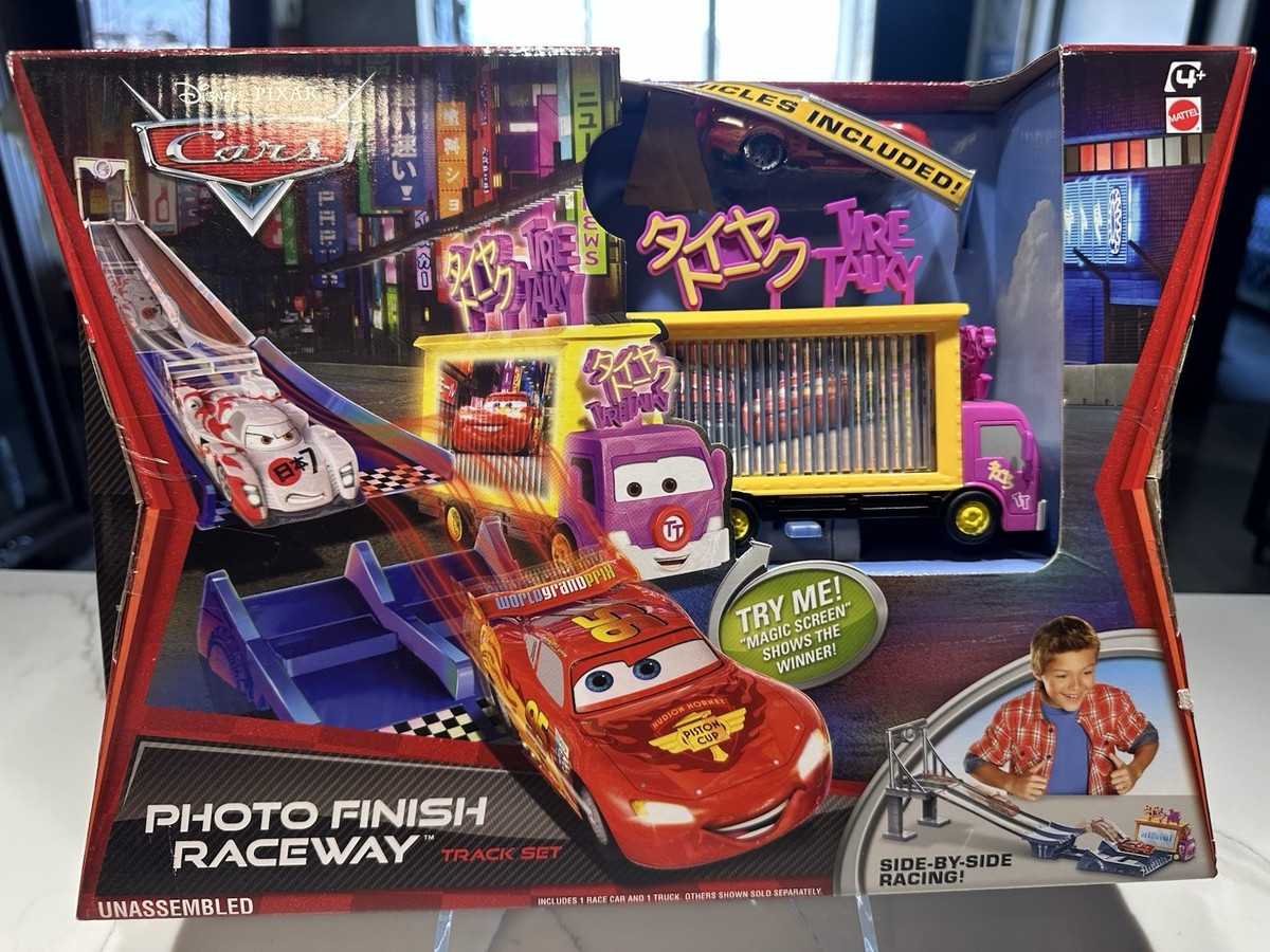 Disney Pixar Raceway Track Set 激レア Disney Pixar Cars Photo Finish Raceway Track Set | eBay