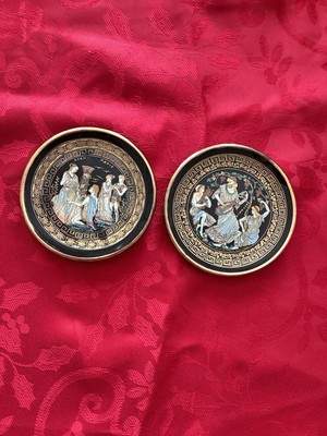 Dionysus - Helen of Troy and Paris Decorator Plate Made Rhodus Greece