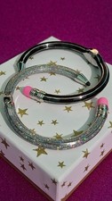 Ladies beautiful 2 Piece Hinged Cuff Pencil Bracelet Set Brand New In Box