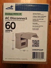 Midwest 60 Amp 240-Volt Non-Fuse AC Disconnect with GFCI Receptacle (U065P010P)