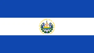 El Salvador Flag Self Adhesive Vinyl Sticker