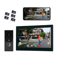 2pin-Wired 2MP HD Indoor 10" WiFi Monitor Smart Home Video Doorbell Intercom ...