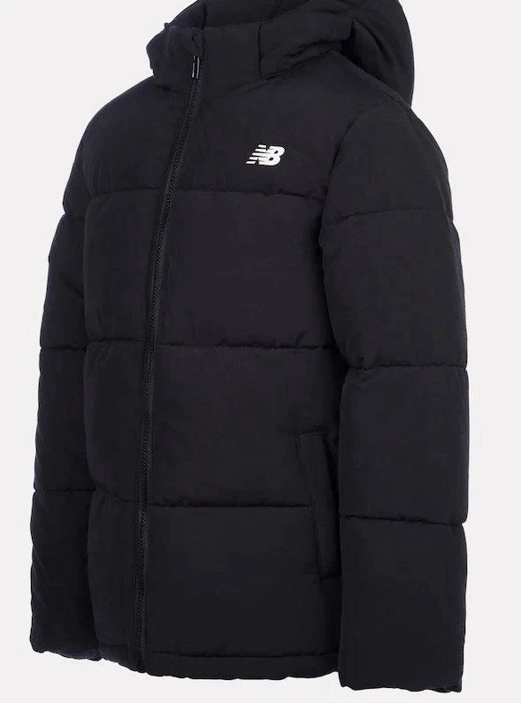 New Balance NB Logo Kids Zipper Hooded Puffer Jacket  Size L 14/ 16 Kids - Image 3 of 4