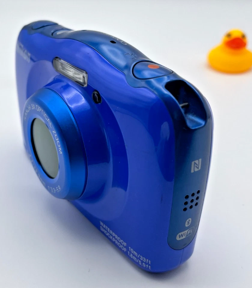 Nikon Coolpix W100 [NEAR MINT] Blue Waterproof Digital Camera From Japan 131 - Image 4 of 4