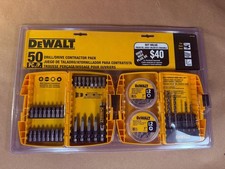 NOS - DeWALT DW2175D 50 Pc Drill & Driver Contractor Bit Set - 1 missing