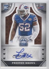 2014 Panini Crown Royale Retail Bronze Pyramid 60/75 Preston Brown Auto h3a