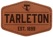 Tarleton State University Officially Licensed Hexagonal Leatherette Patch