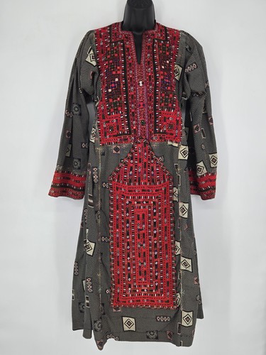 Vintage Traditional Hand Embroidered Balochi Turkish Dress #2661