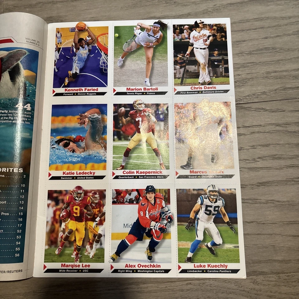 Oct 2013 Sports Illustrated Kids Trick Or Treat: Katie Ledecky, full Card sheet - Image 2 of 4