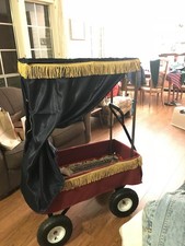 Renaissance Fabric Canopy, Red, Blue Gold for Wagon. WAGON NOT INCLUDED