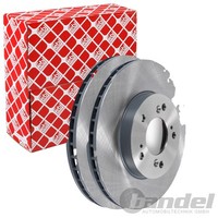 2X febi Bremsscheiben Ø282Mm Vorne Passend FÜR Honda CR-V HR-V Integra Prelude