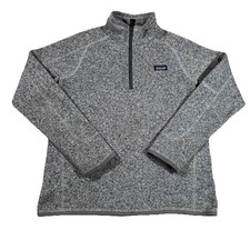 Patagonia Better Sweater Heather Grey 1/4 Zip Pullover Fleece Youth XL 14