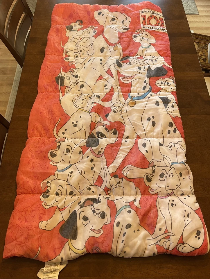 Saco de dormir 101 dálmatas vintage de Walt Disney de la década de 1990 - niño joven Foto 4 de 4