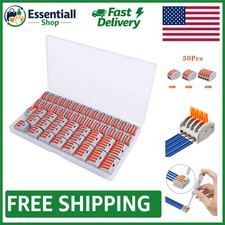 50 PCS Insulated Wire Connectors - Effortless Quick Disconnect Splicing