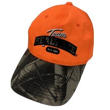 Team Realtree Orange Camo Baseball Cap Men's Adjustable One Size Hunting