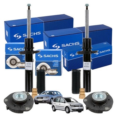 SACHS 2x STOSSDÄMPFER +DOMLAGER+PROTECTION-KIT VORNE FÜR AUDI A3 8P VW TOURAN 1T