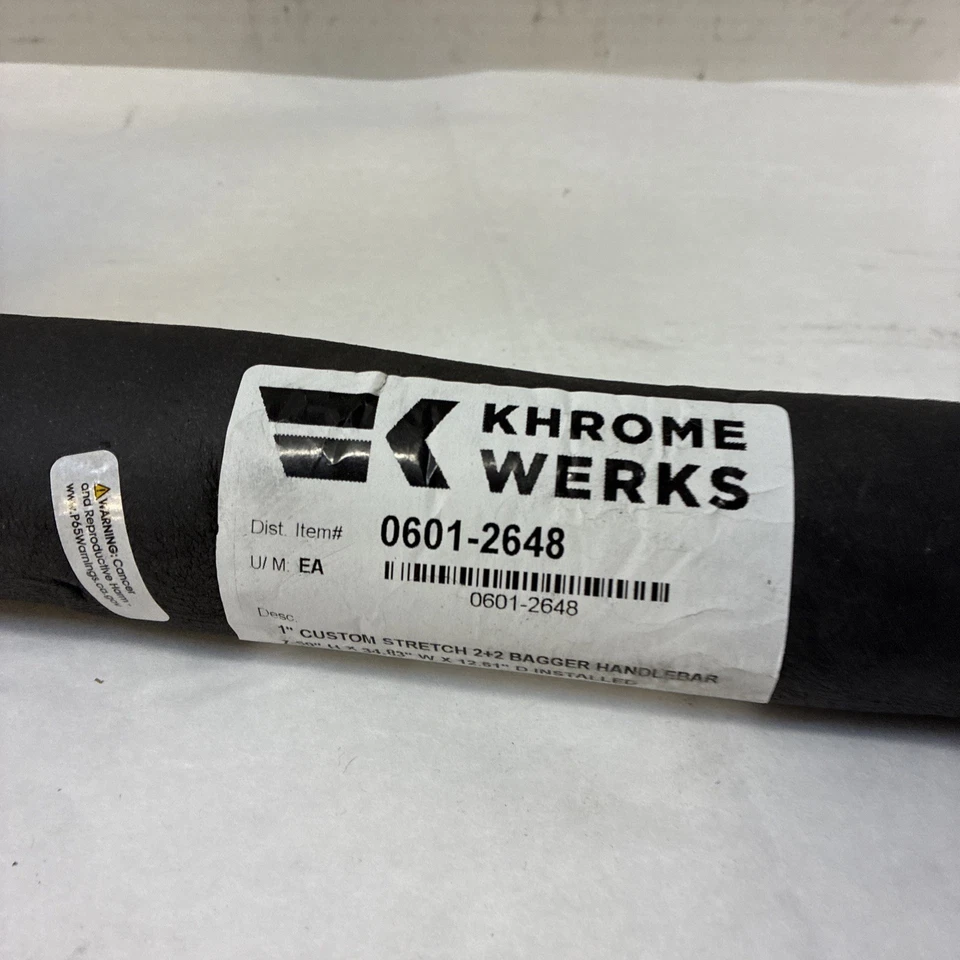 Manillar excavadora KHROME Werks 0601-2648 1” elástico personalizado 2+2 Foto 3 de 4