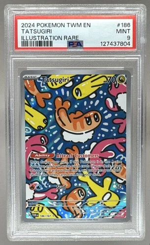 127437804 Tatsugiri 2024 Pokemon Twilight Masquerade #186/167 PSA 9