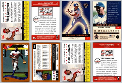 #ad Vladimir Guerrero 4 Card Lot Montreal Expos HOF $4.99