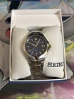 Men's SEIKO Watch FSSB1 Blue Face Stainless Steel Great Condition