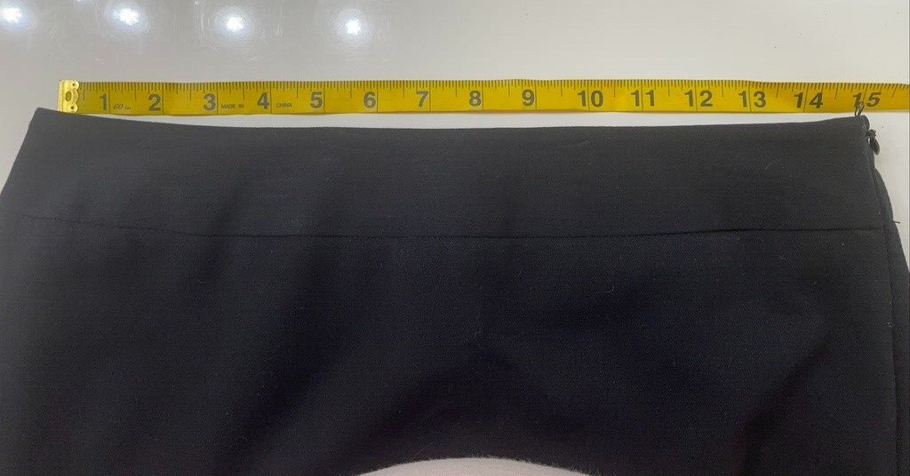 apt 9 skirt size 6 black knee length lined business professional dressy