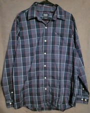 NWOT Chaps Mens Large Classic Fit Non Iron Button Front LS Shirt Stretch