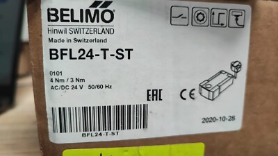 Belimo BFL24-T-ST Brandschutzklappenantrieb 4Nm 24V AC/DC mit BAT