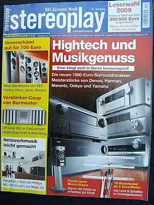 STEREOPLAY 12/08, BURMESTER 082, DENON AVR 2809, HARMAN AVR 355, MARANTZ SR 6003