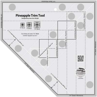 Creative Grids Pineapple Trim Tool For 6-Inch - 8-Inch - or 10-Inch Finished Blo