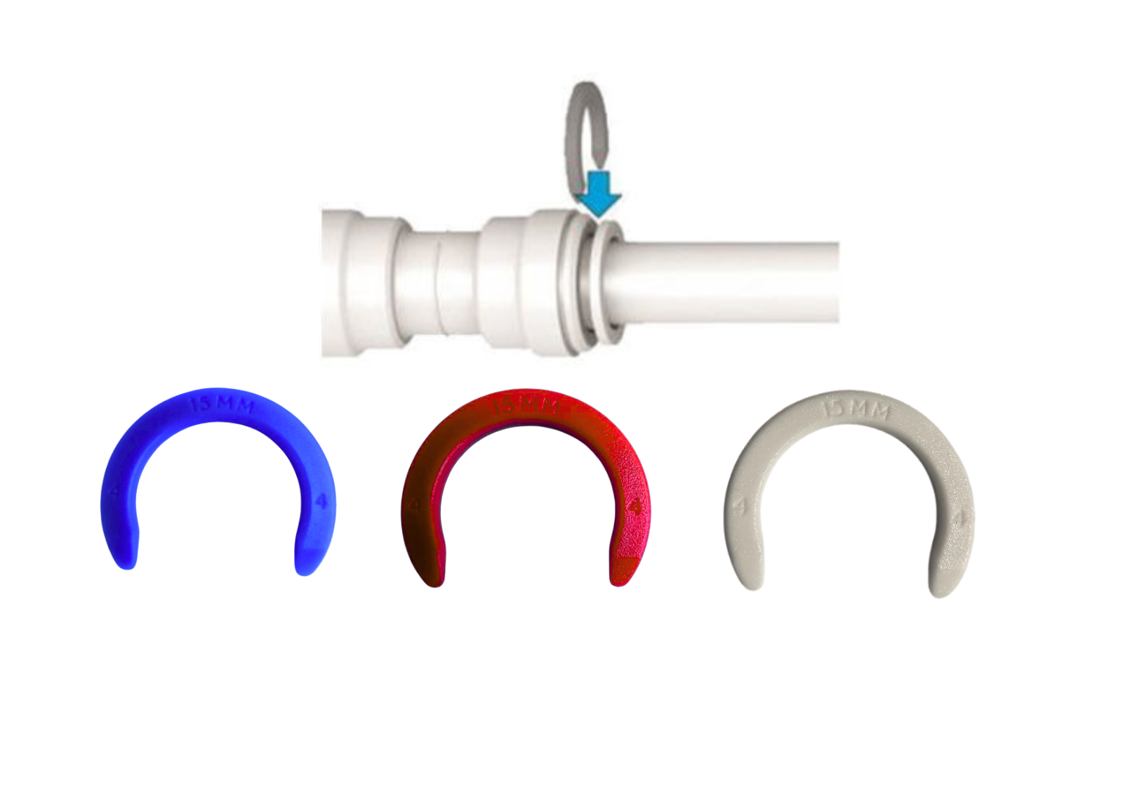 Speedfit Collets JG Speedfit Collet Locking Clips 15mm or 22mm – Packs of 10 | Secure ...