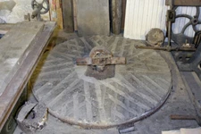 Photo - Hergest Mill - unusual bedstone  c2015