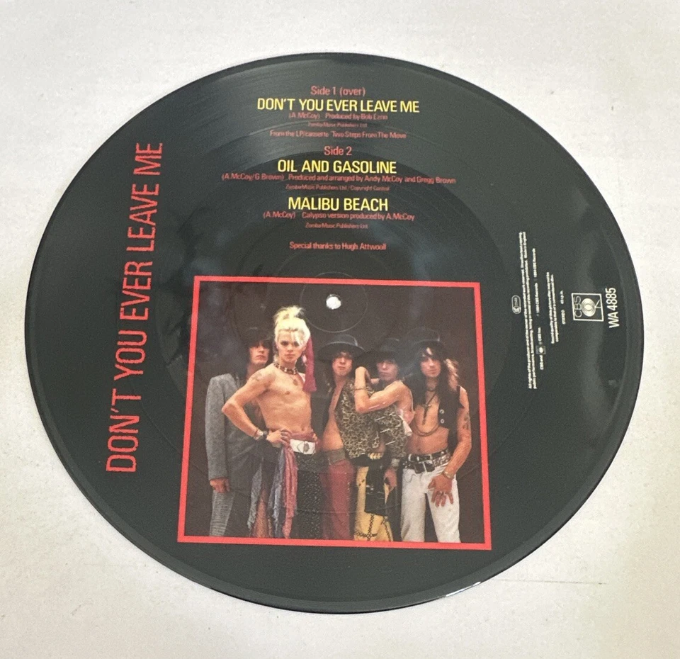 Hanoi Rocks - Don't You Ever Leave Me Picture Disc Rock EX Condition - Image 3 of 4