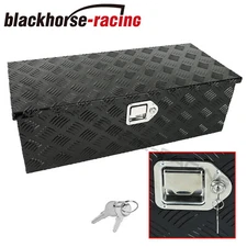 Heavy Duty 30"X13"X10"Aluminum 5 Bar Tread Truck Pickup Storage Toolbox+Lock+Key