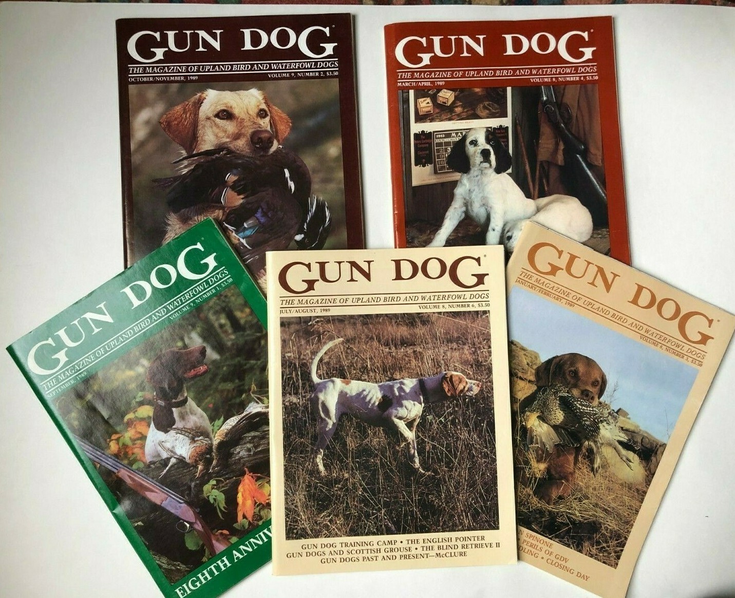 Gun Dog Magazine Lot 1989 Excellent condition FREE SHIP eBay