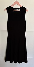 Boss Hugo Boss Women Midi Dress Knit Ribbed Top Sleeveless Black SizeM Pre-owned