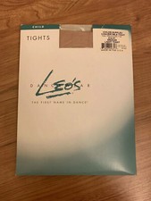 NEW-Leo s Dancewear Child s Medium Supplex Convertible Tights Light Toast