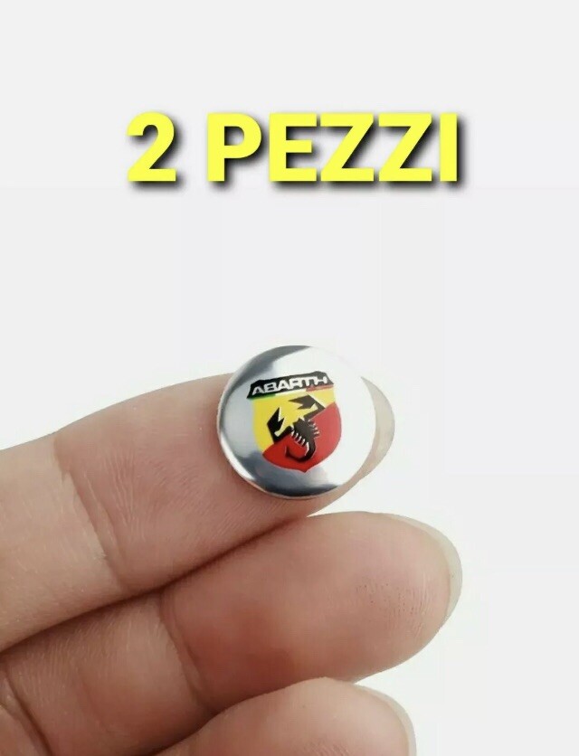 2 LOGO CHIAVE ABARTH FIAT EMBLEMA STEMMA FREGIO TASTO GRANDE PUNTO - Foto 5