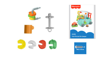 NEW~ Fisher Price Laugh n Learn 3 in 1 CAMPER Replacement Parts FOOD VEGGIE Lot