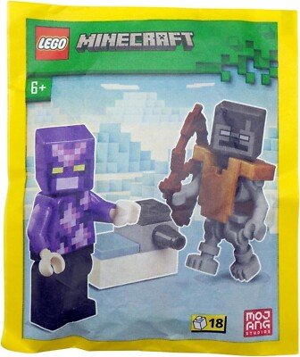 LEGO Minecraft Mini Set: Crystal Knight Minifigure with Stray and Shooter