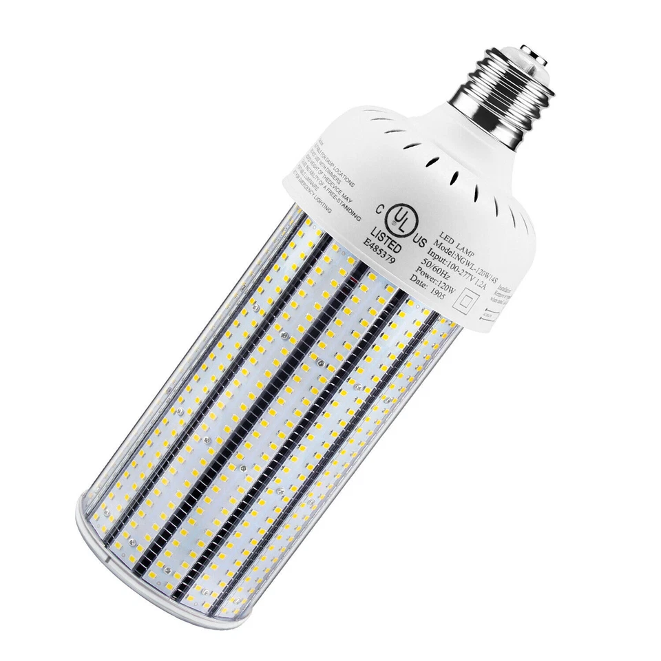 【2 PACK】120W LED Corn Bulb For Garage Factory Workshop Industrial High Bay Light - Image 4 of 4