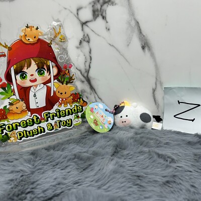 Zoo With Round Eye Petit Mascot YELL Cow Plush 2