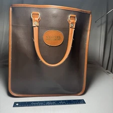 ALEXANDRA DE MARKOFF Faux Leather Vinyl Hand Bag Tote Carry All 