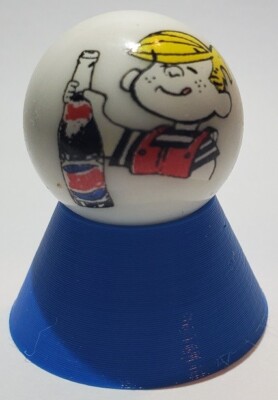 Lay or Bust 1'' Glass Logo Marble w/ Stand