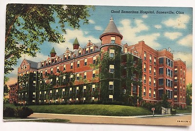 1942 Zanesville, Ohio Good Samaritan Hospital Curteich 2B-H1170 Linen