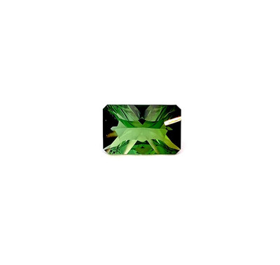 5.44 ct Nice Luster Bluish Green Natural Tourmaline Concave Fancy Octagon Video