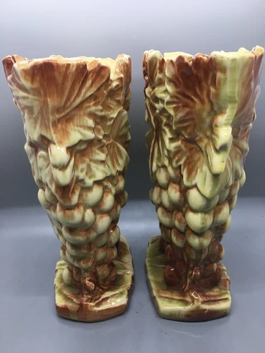 McCoy Grape Vases (2)