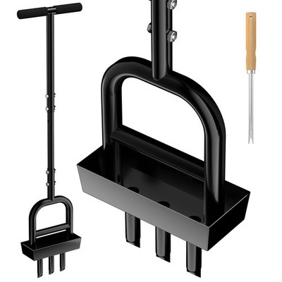 Lawn Aerator Coring Tool, 41'' Manual Grass Aerating with Stainless Steel Soil...